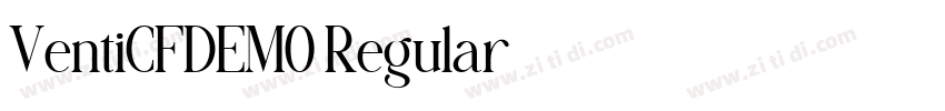 VentiCFDEMO Regular字体转换 VentiCFDEMO Regular字体转换